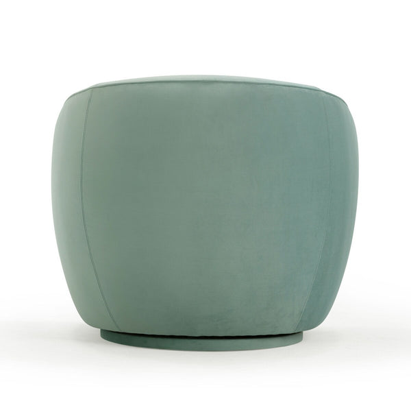 Jordan Sea Blue Velvet Swivel Chair Model: TOV-S54372