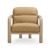 Bekah Tan Genuine Leather Accent Chair Model: TOV-S54392
