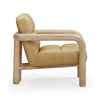 Bekah Tan Genuine Leather Accent Chair Model: TOV-S54392