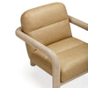 Bekah Tan Genuine Leather Accent Chair Model: TOV-S54392