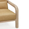 Bekah Tan Genuine Leather Accent Chair Model: TOV-S54392