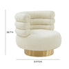 Naomi Faux Shearling Swivel Chair Model: TOV-S68234
