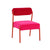 Jolene Hot Pink Velvet Accent Chair Model: TOV-S68450