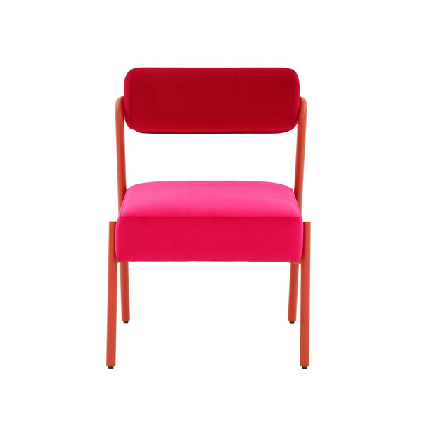 Jolene Hot Pink Velvet Accent Chair Model: TOV-S68450