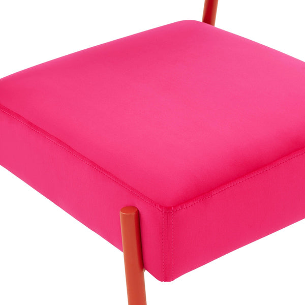 Jolene Hot Pink Velvet Accent Chair Model: TOV-S68450