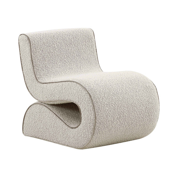 Senna Speckled Grey Boucle Accent Chair Model: TOV-S68534