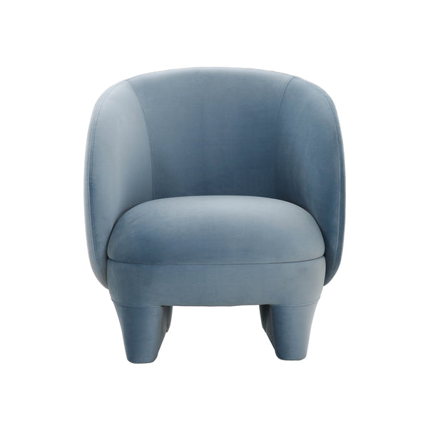 Kiki Blue Stone Velvet Accent Chair Model: TOV-S68549