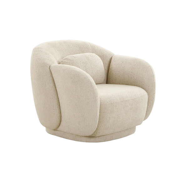 Misty Cream Boucle Accent Chair Model: TOV-S68615