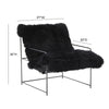 Kimi Black Genuine Sheepskin Chair Model: TOV-S68723