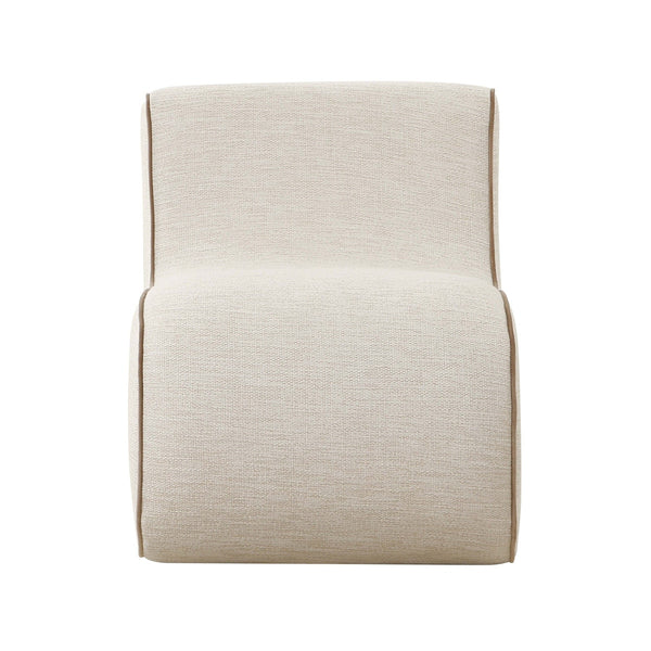 Senna Cream Basketweave Accent Chair Model: TOV-S68811
