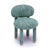 Manu Teal Nubby Performance Fabric Side Chair Model: TOV-S69032