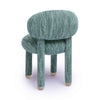 Manu Teal Nubby Performance Fabric Side Chair Model: TOV-S69032