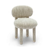 Manu Beige Nubby Performance Fabric Side Chair Model: TOV-S69033