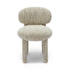 Manu Beige Nubby Performance Fabric Side Chair Model: TOV-S69033