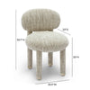 Manu Beige Nubby Performance Fabric Side Chair Model: TOV-S69033