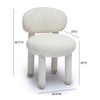 Manu Cream Performance Boucle Side Chair Model: TOV-S69034