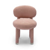 Manu Rose Pink Performance Boucle Side Chair Model: TOV-S69035