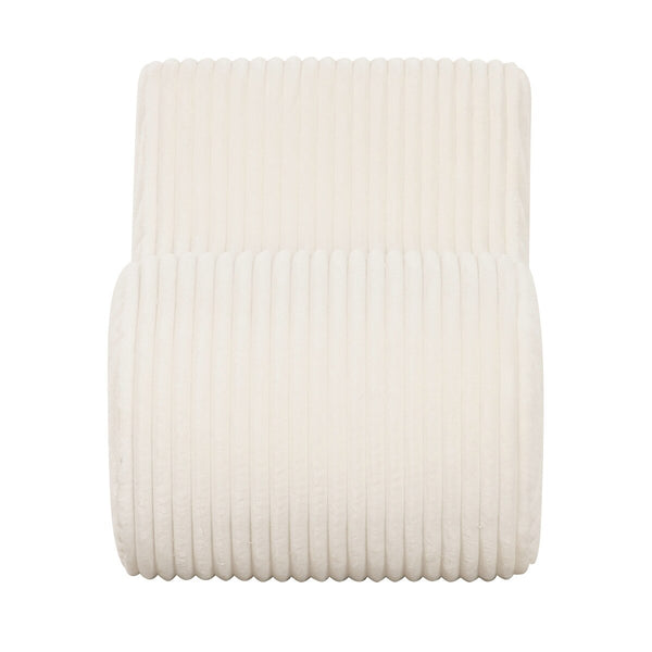 Senna Cream Oversized Corduroy Accent Chair Model: TOV-S69038