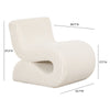 Senna Cream Oversized Corduroy Accent Chair Model: TOV-S69038