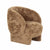 Kiki Dark Taupe Vegan Shearling Accent Chair Model: TOV-S69044