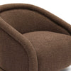 Rory Chocolate Brown Boucle Swivel Chair Model: TOV-S69069
