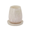 Rounded Tan Swirl Resin Kiddush Cup Model: TOV-T18614