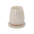 Rounded Tan Swirl Resin Kiddush Cup Model: TOV-T18614