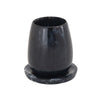 Rounded Black Swirl Resin Kiddush Cup Model: TOV-T18616