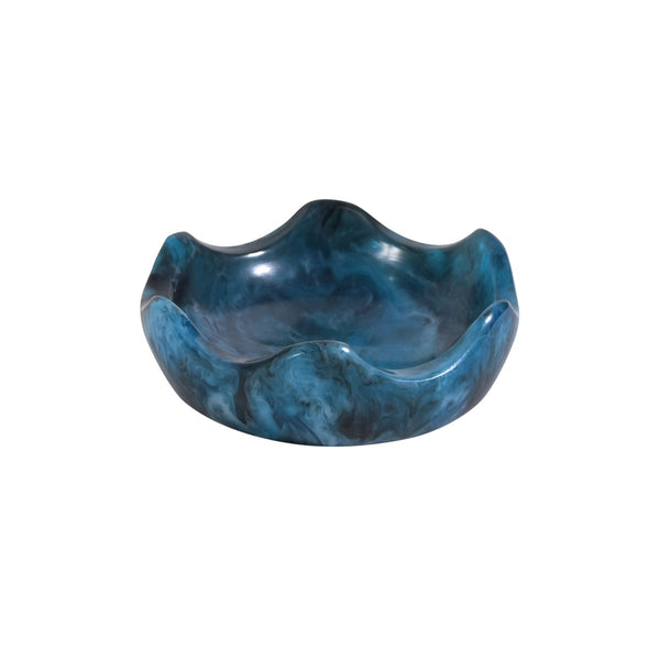 Platform Blue Swirl Resin Kiddush Cup Model: TOV-T18618