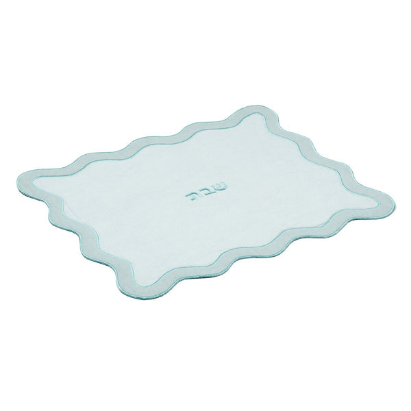 TOV Sea Blue Wavy Challah Cover Model: TOV-T18650