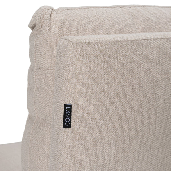 Modrest Adrian Modern Beige Fabric Dining Chair With Castor Wheels Model VGKK-KF-Y1066-BGE