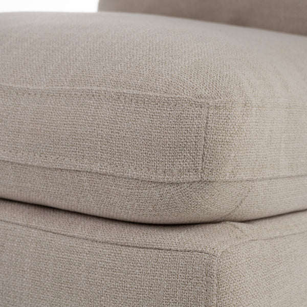 Modrest Adrian Modern Beige Fabric Dining Chair With Castor Wheels Model VGKK-KF-Y1066-BGE