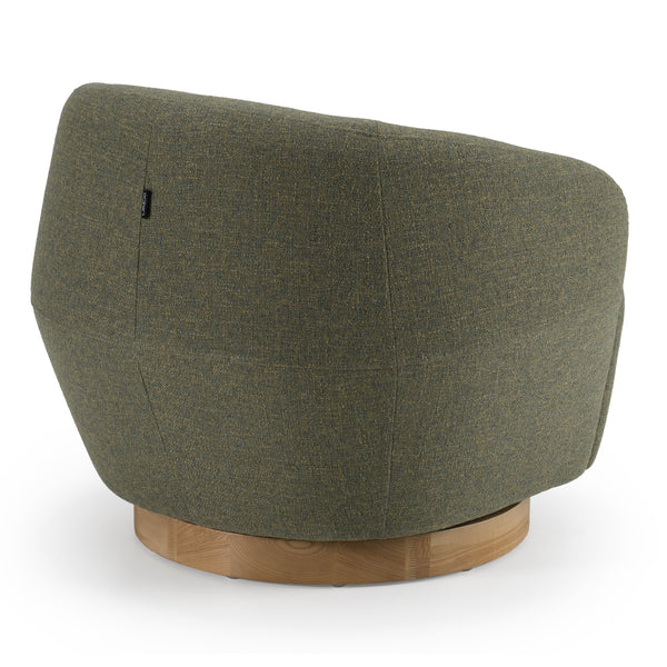 Divani Casa Agatha Modern Hemp Fabric Swivel Accent Chair Model VGKK-KF.A1203-HEMP