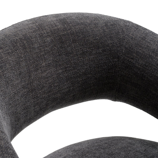 Modrest Angie Modern Dark Grey Fabric Dining Chair Model VGKK-KF-Y1230-DKGRY