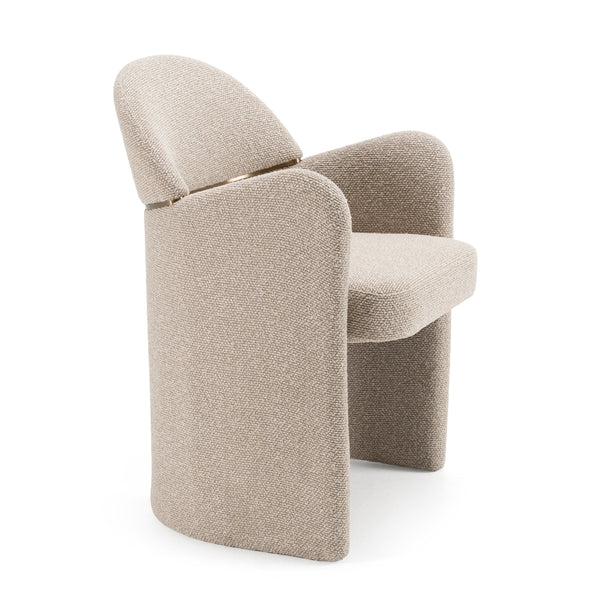 Modrest Ashley Modern Beige Fabric & Brushed Brass Dining Chair Model VGVCB2402-BGE