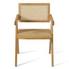 Modrest Aurora Modern Light Rattan And Natural Ash Dining Arm Chair Model VGCS-ACH-21026