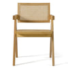 Modrest Aurora Modern Light Rattan And Natural Ash Dining Arm Chair Model VGCS-ACH-21026