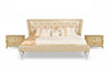Monica Modern Champagne Leather Bed Model VGUNAW227-180