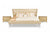Monica Modern Champagne Leather Bed Model VGUNAW227-180