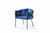 Modrest Debra Modern Blue Fabric Dining Chair Model VGVCB202-BLU