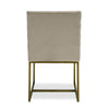 Modrest Barker Modern Beige & Brush Gold Dining Chair (Set Of 2) Model VGGMDC-1251A-DC