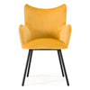 Modrest Barrett Modern Yellow Velvet Dining Chair Model VGYFDC1040-YEL-DC