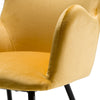 Modrest Barrett Modern Yellow Velvet Dining Chair Model VGYFDC1040-YEL-DC