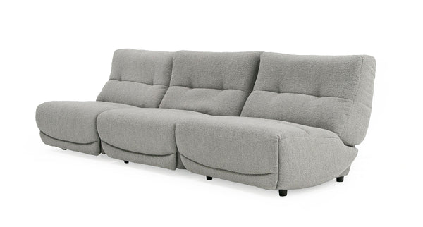 Divani Casa Basil Modern Grey Fabric Large Electric Recliner Chair Model VGSX-22056-RCLNR-LRG-SLATE