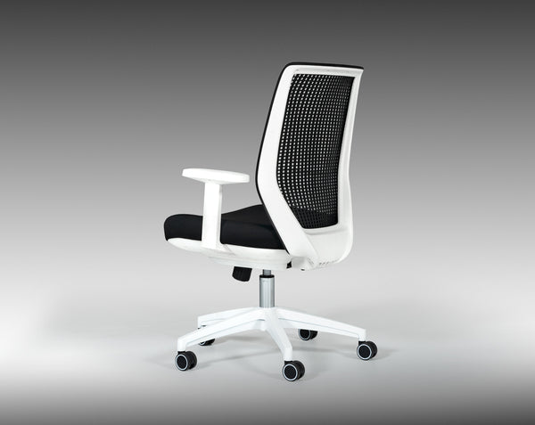 Modrest Bayer Modern Black & White Office Chair Model VGLFX-15CG-BLK