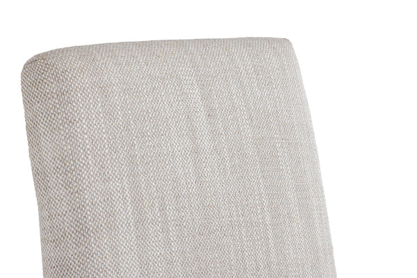 Modrest Beasley Modern Off White Linen & Brass Dining Chair Model VGMY-3756-WHT