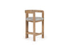 Modrest Belton Modern Off White Fabric & White Wash Oak Counter Chair Model VGMY-3719-26-OFFWHT