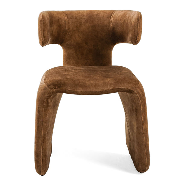 Modrest Bergman Modern Brown Velvet Dining Chair Model VGEUMC-7513CH-DECENT-004