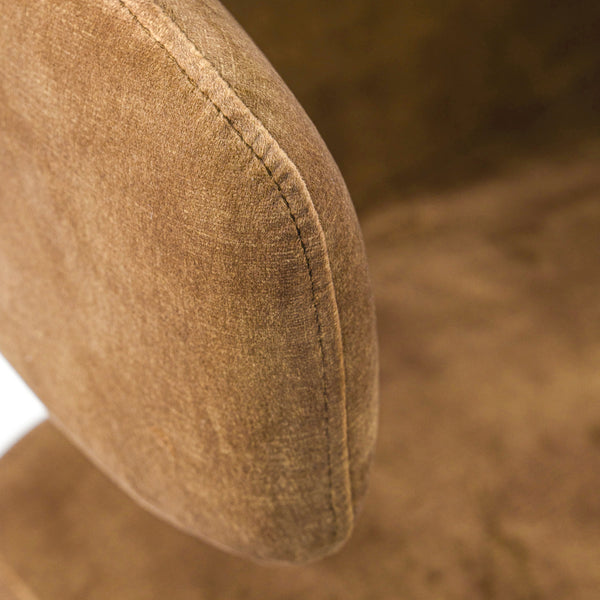 Modrest Bergman Modern Brown Velvet Dining Chair Model VGEUMC-7513CH-DECENT-004