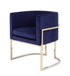 Modrest Betsy Modern Navy Blue Velvet & Gold Kids Chair Model VGZAS011-NVY-KDS-BLU-CH